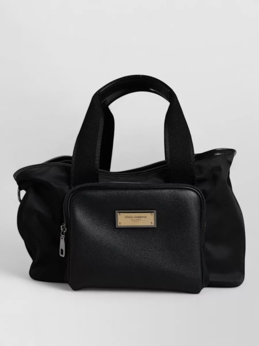 Dolce&Gabbana logo plaque tote bag