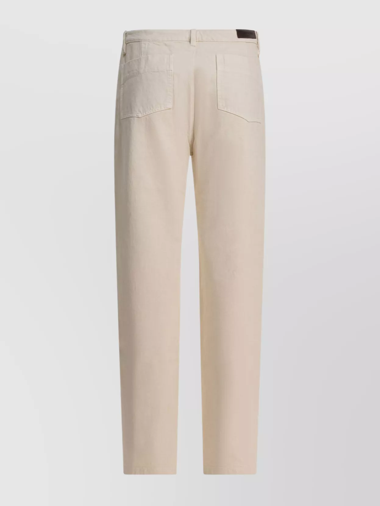 Lemaire Contemporary Twisted Denim Trousers In Neutral