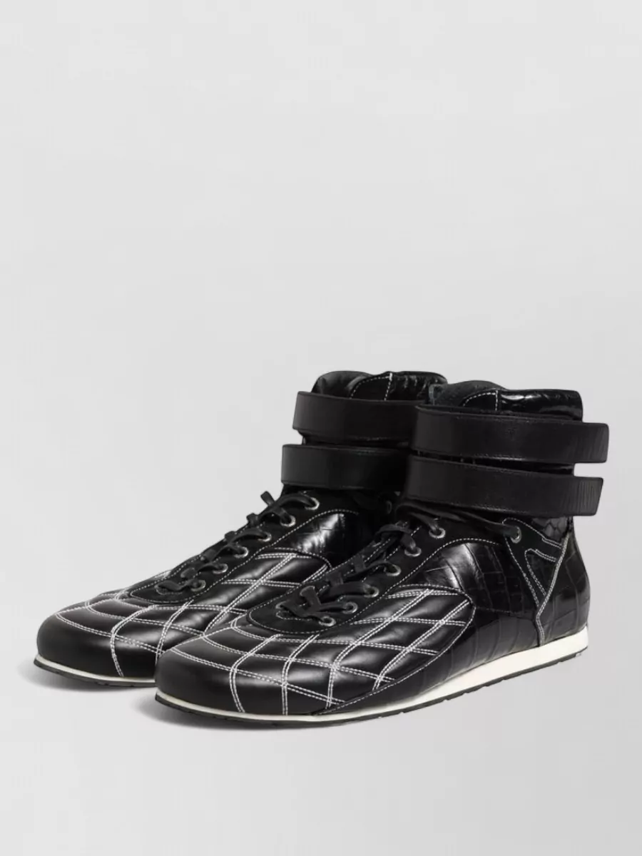 Dolce&Gabbana Quilted Leather High-Top Sneakers
