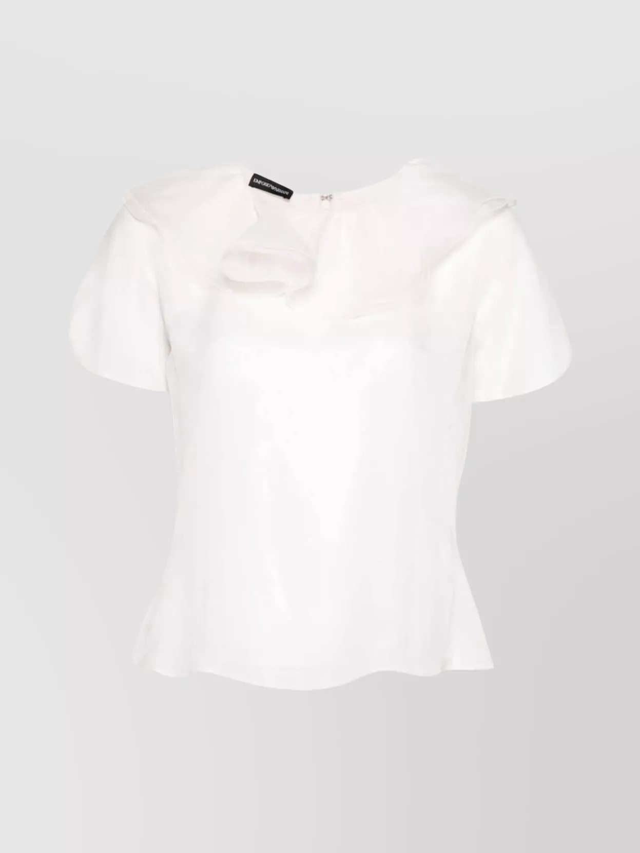 Emporio Armani Flared Silk Organza Top