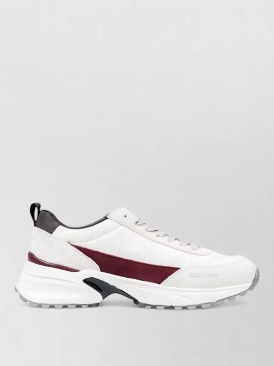 Calvin Klein Suede Leather Chunky Low-Top Sneakers