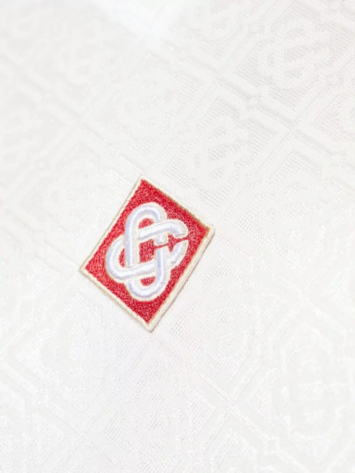 Casablanca Monogram Jacquard Football Polo Shirt