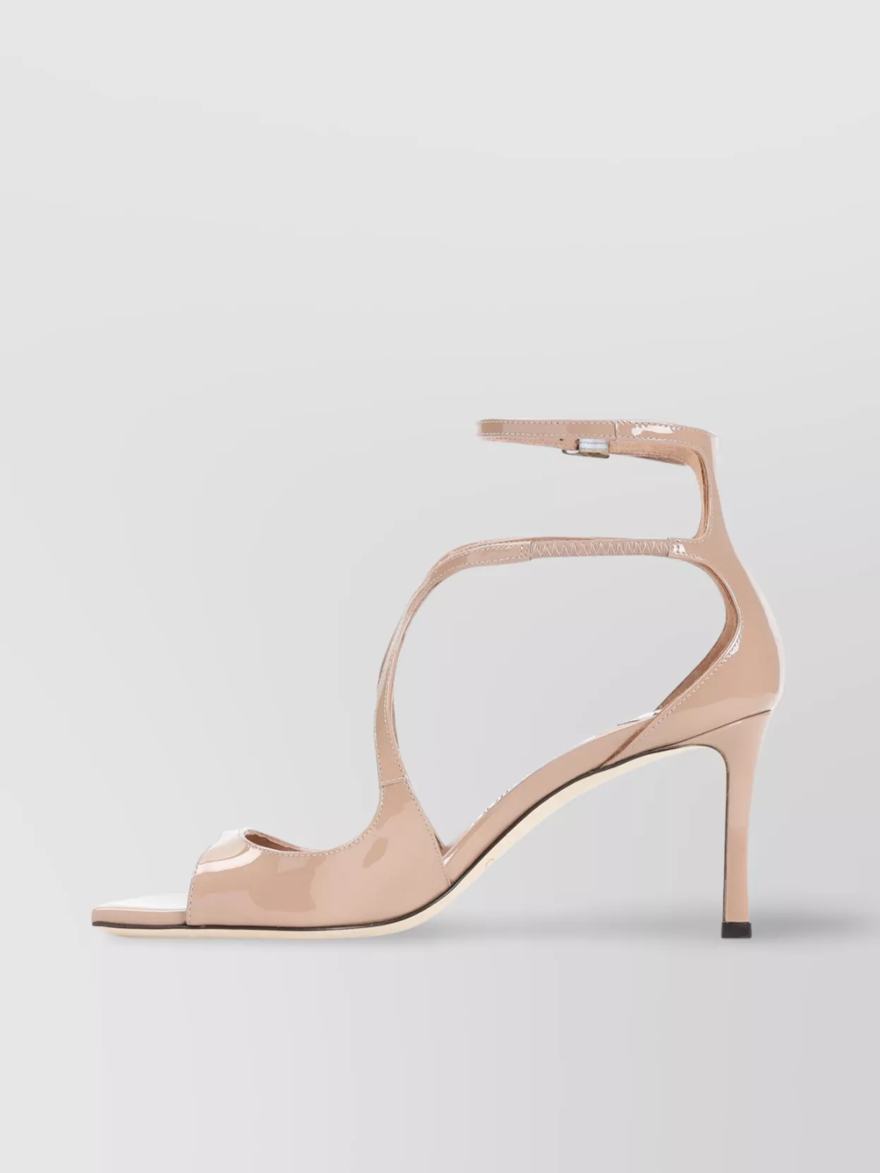 Jimmy Choo Patent Square Toe Sandals
