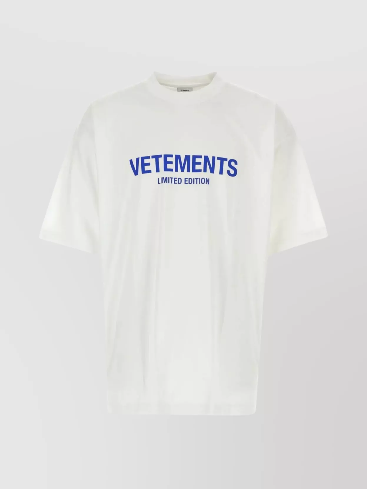 Shop Vetements Logoed Print Cropped Cotton T-shirt