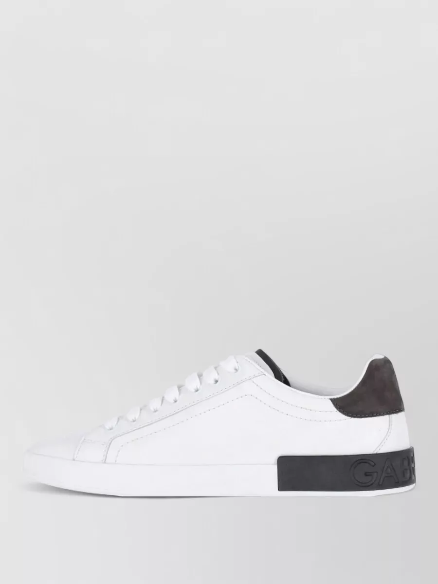 Dolce&Gabbana calf leather low-top sneakers