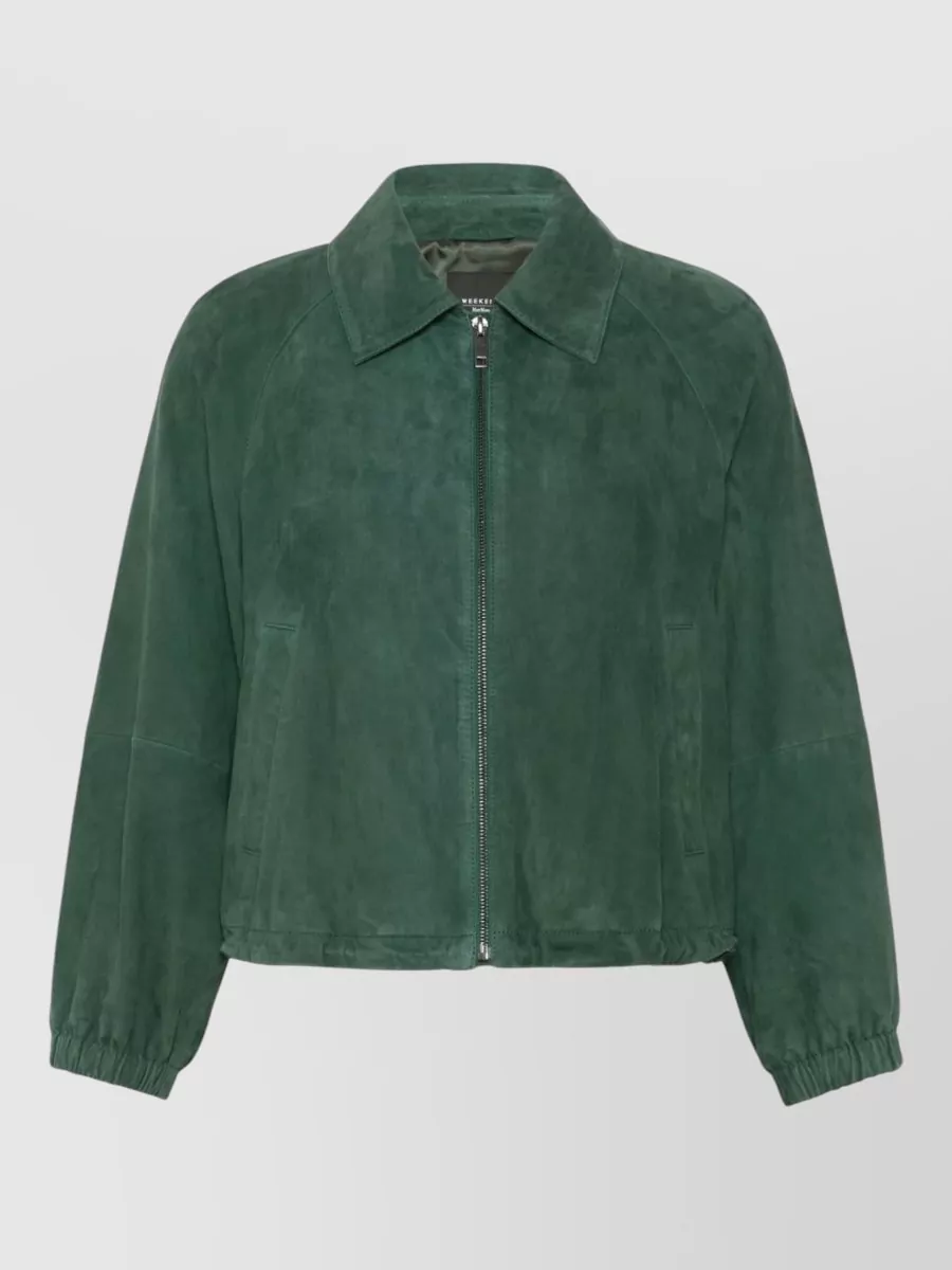 Weekend Max Mara suede single breasted coat