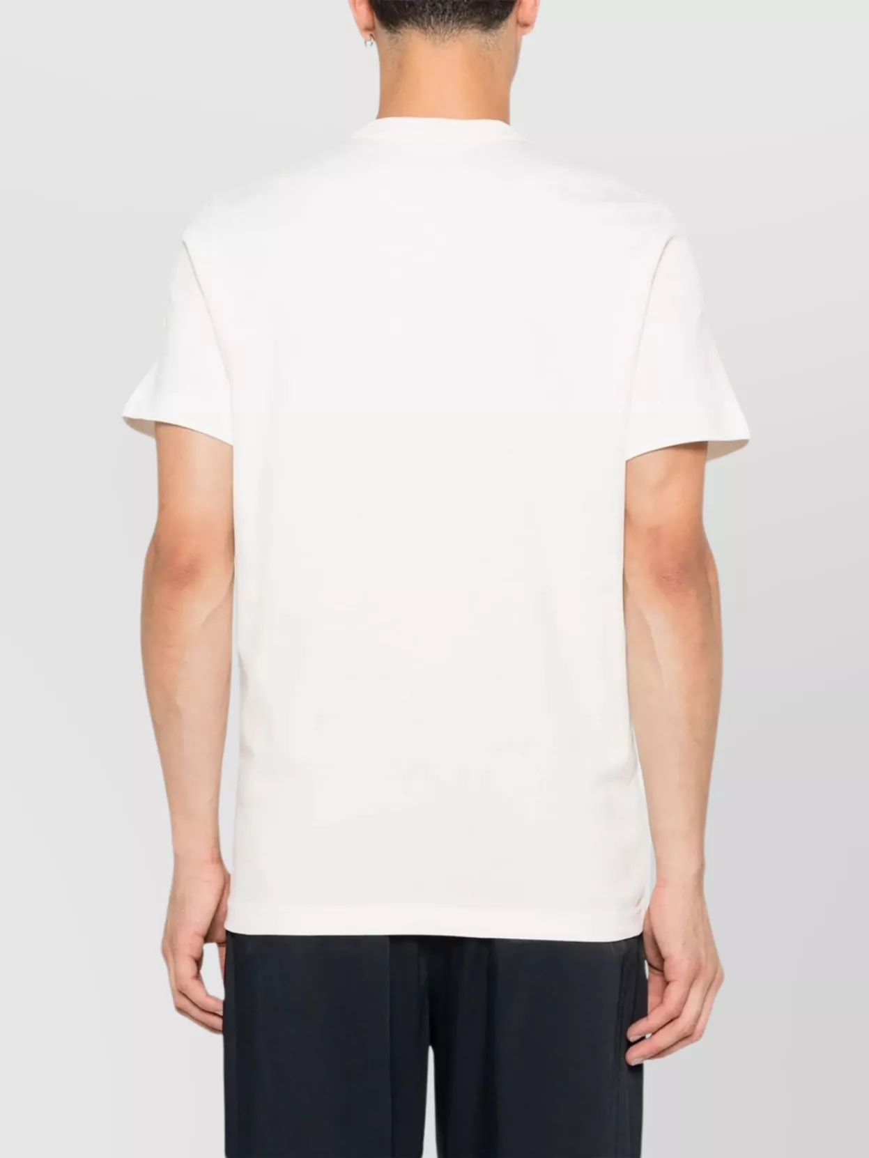 Moncler Crew Neck Embroidered Detail Short Sleeves