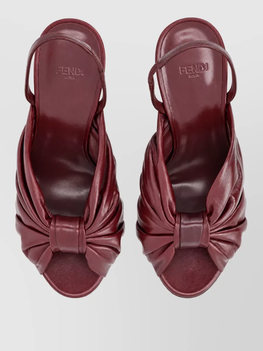 Fendi Leather Slingback Mules