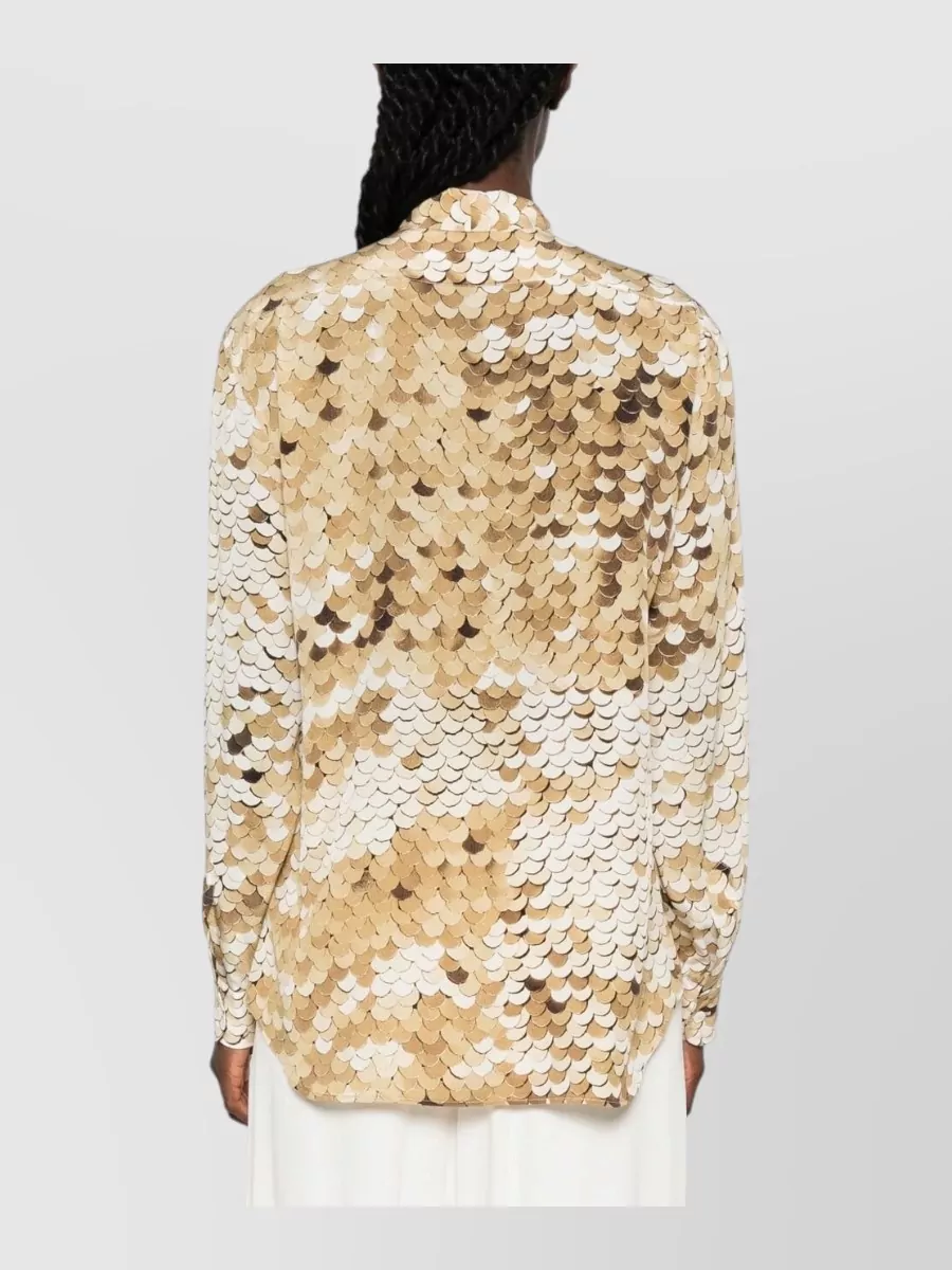 Moschino Silk Long-Sleeve Blouse