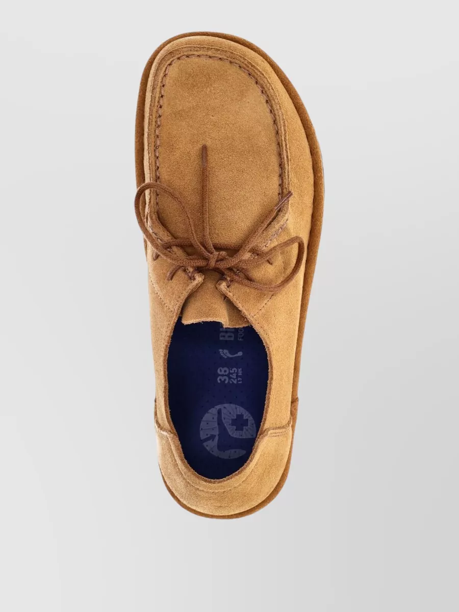 Birkenstock Suede Leather Lace-Up Loafers
