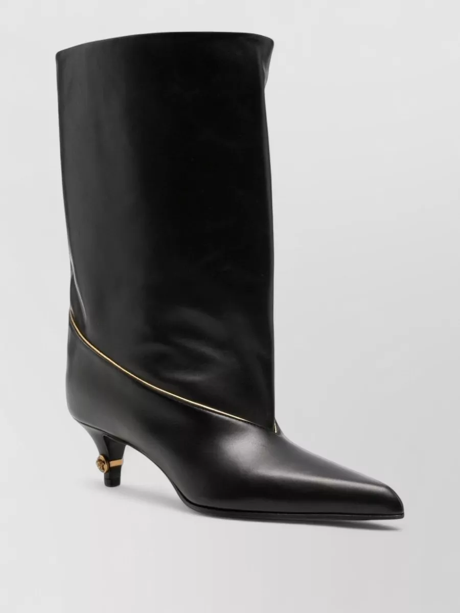 Versace Leather Ankle Boots