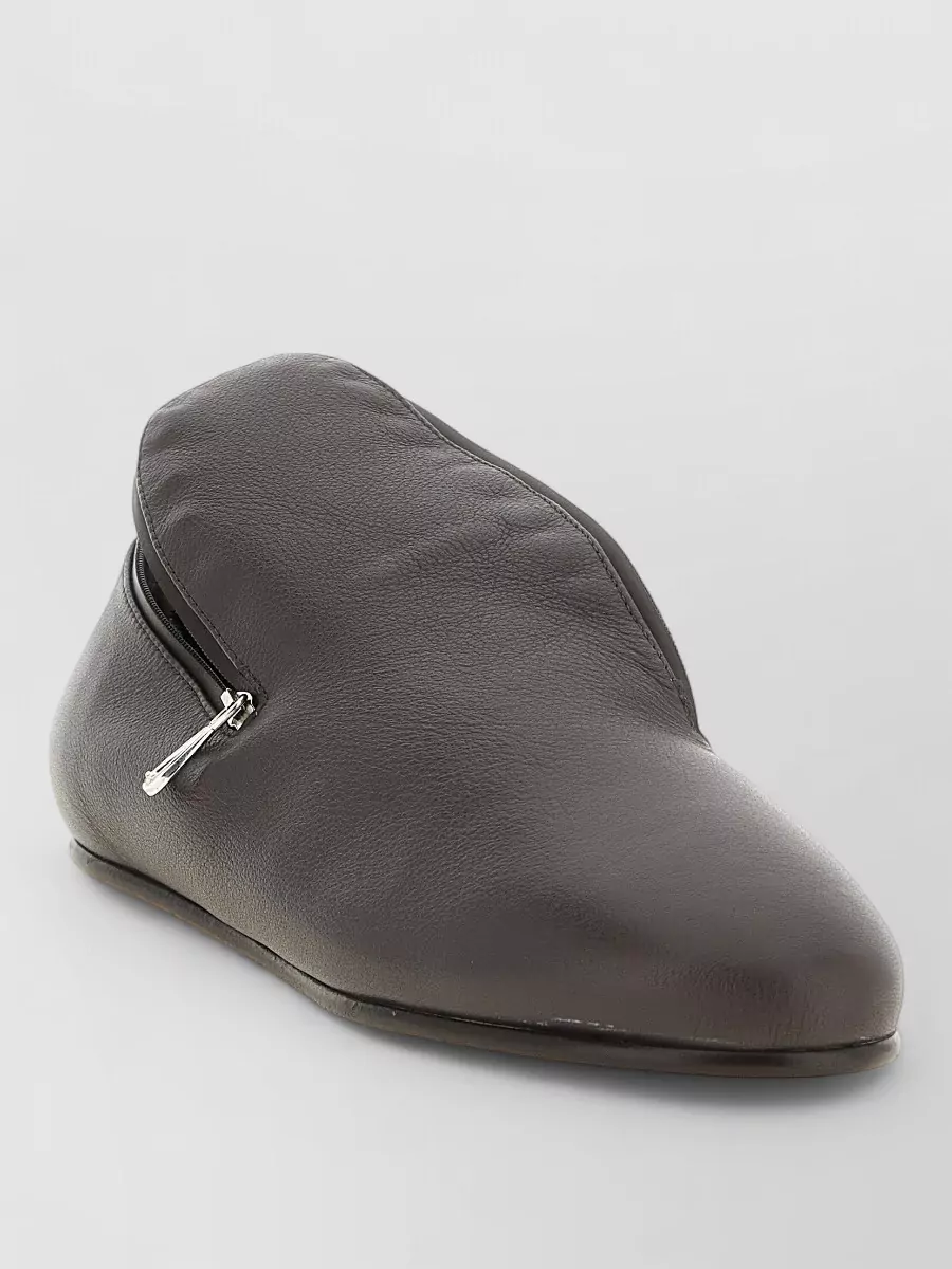 Kiko Kostadinov leather asymmetric loafers