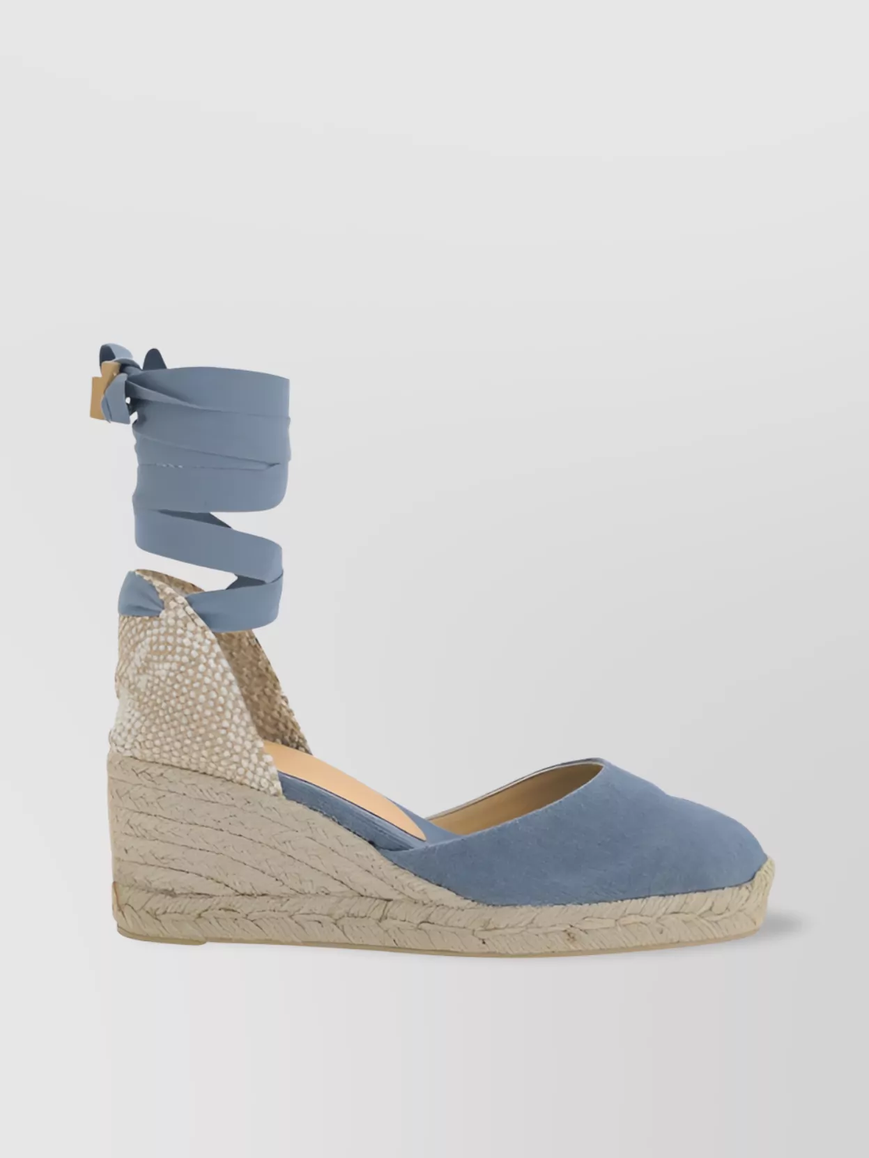 Shop Castaã±er Canvas Espadrille Wedge Sandals With Square Toe
