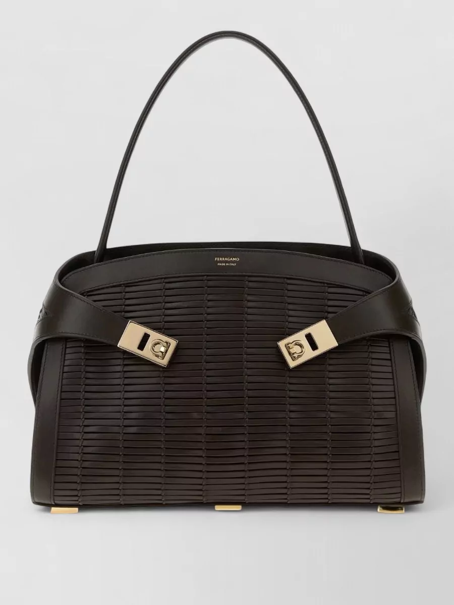 Ferragamo The hug bag calf leather tote bag