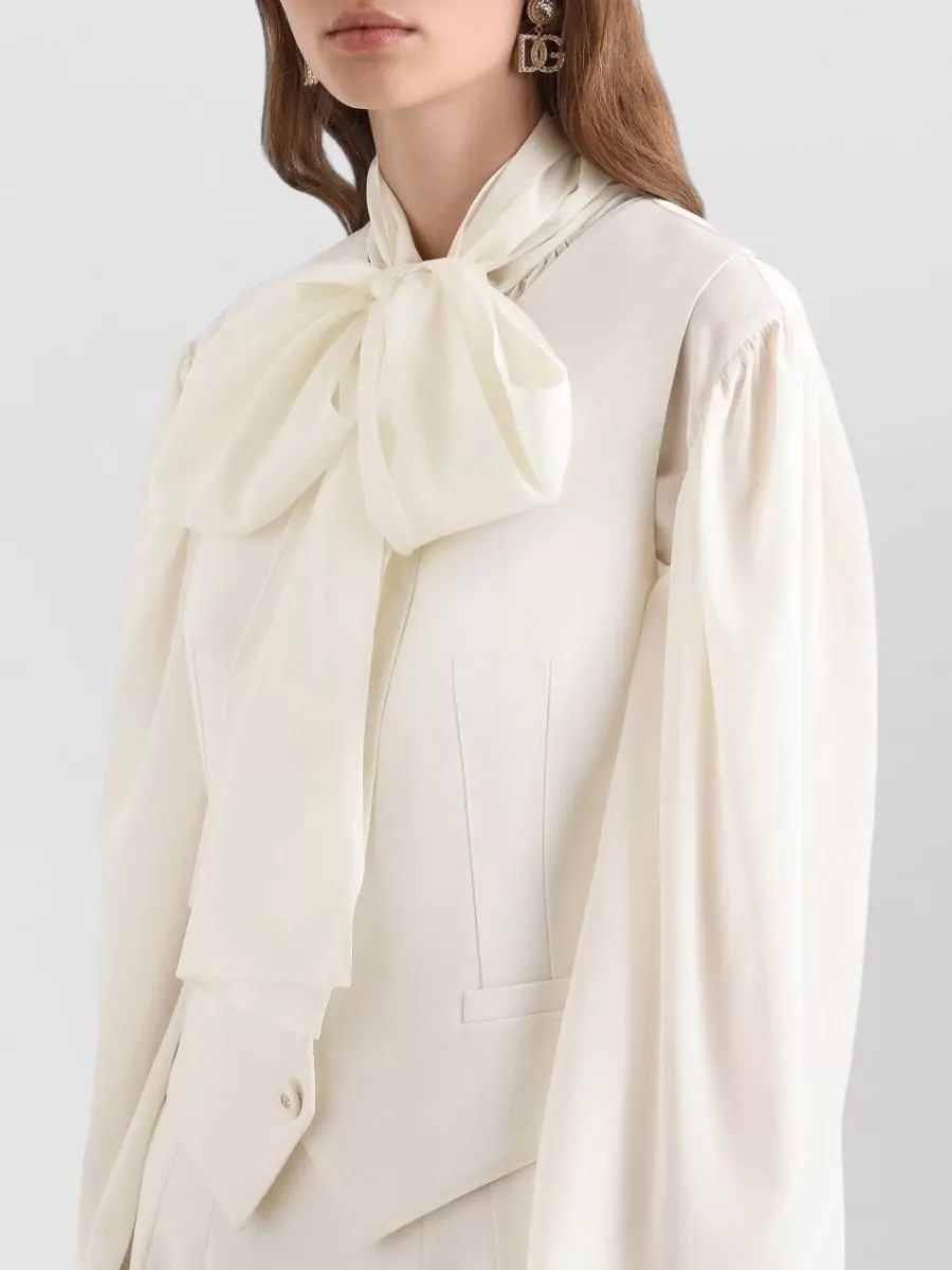 Dolce&Gabbana Tailored V Neck Sleeveless Silk Vest