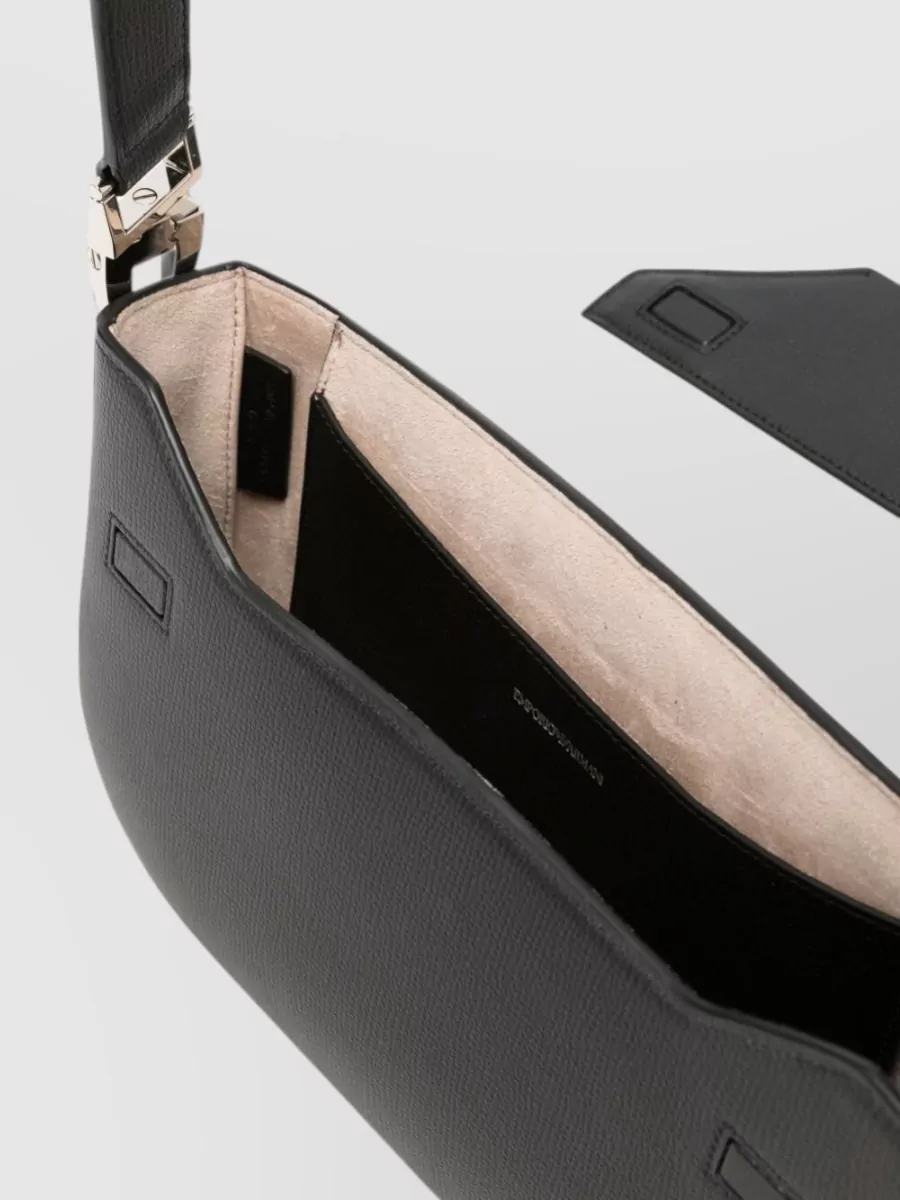 Emporio Armani Grained Leather Cross-Body Bag