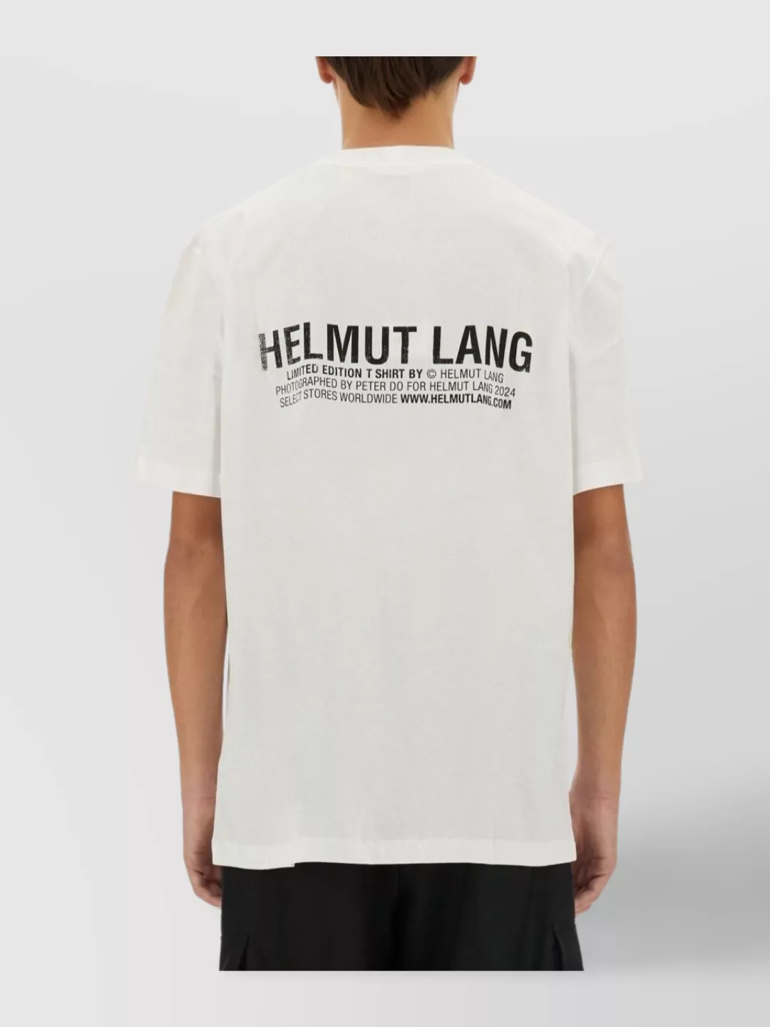Helmut Lang Skyline Postcard Tee In White