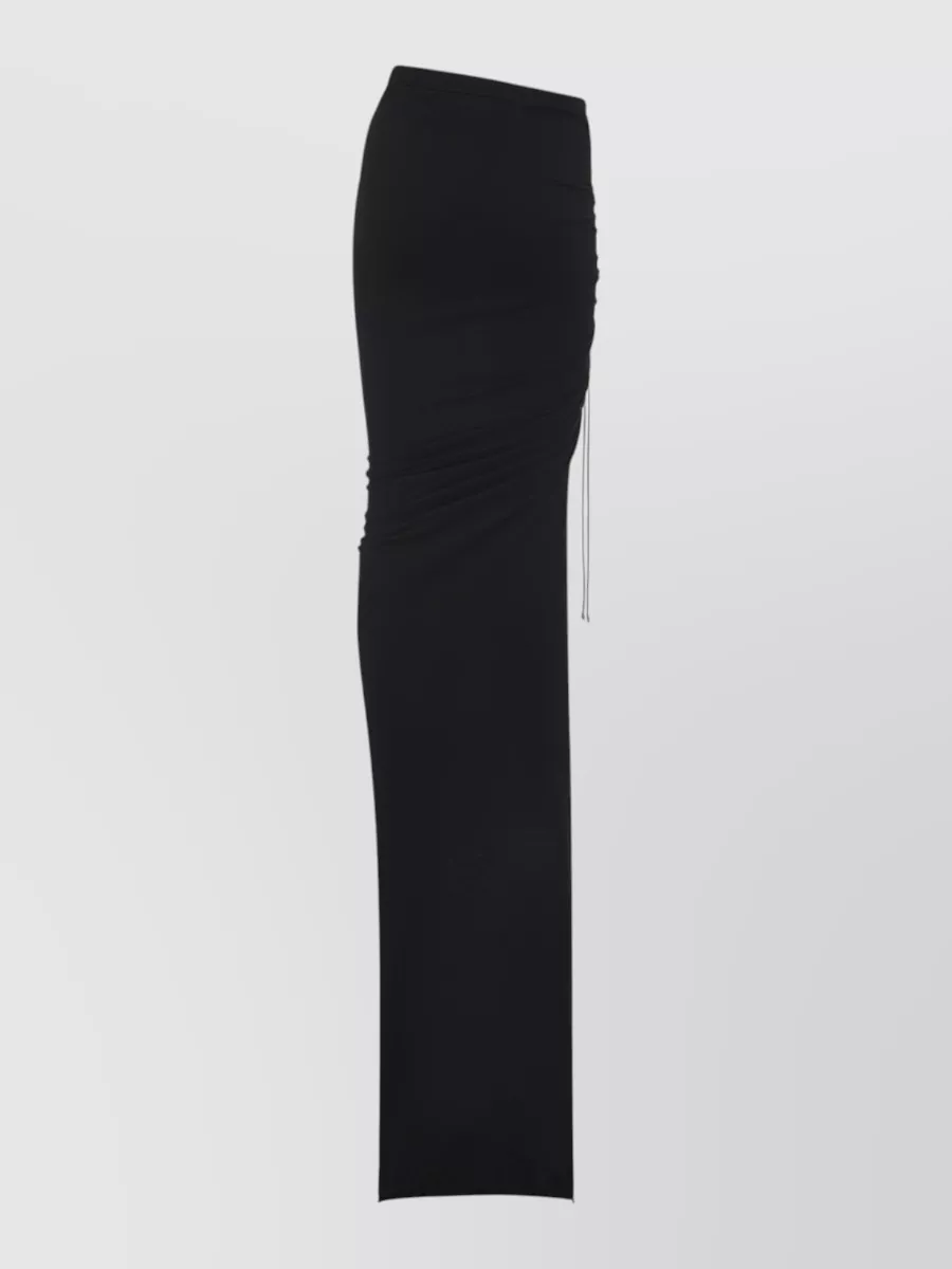 Moncler Cotton Draped Wrap Maxi Skirt