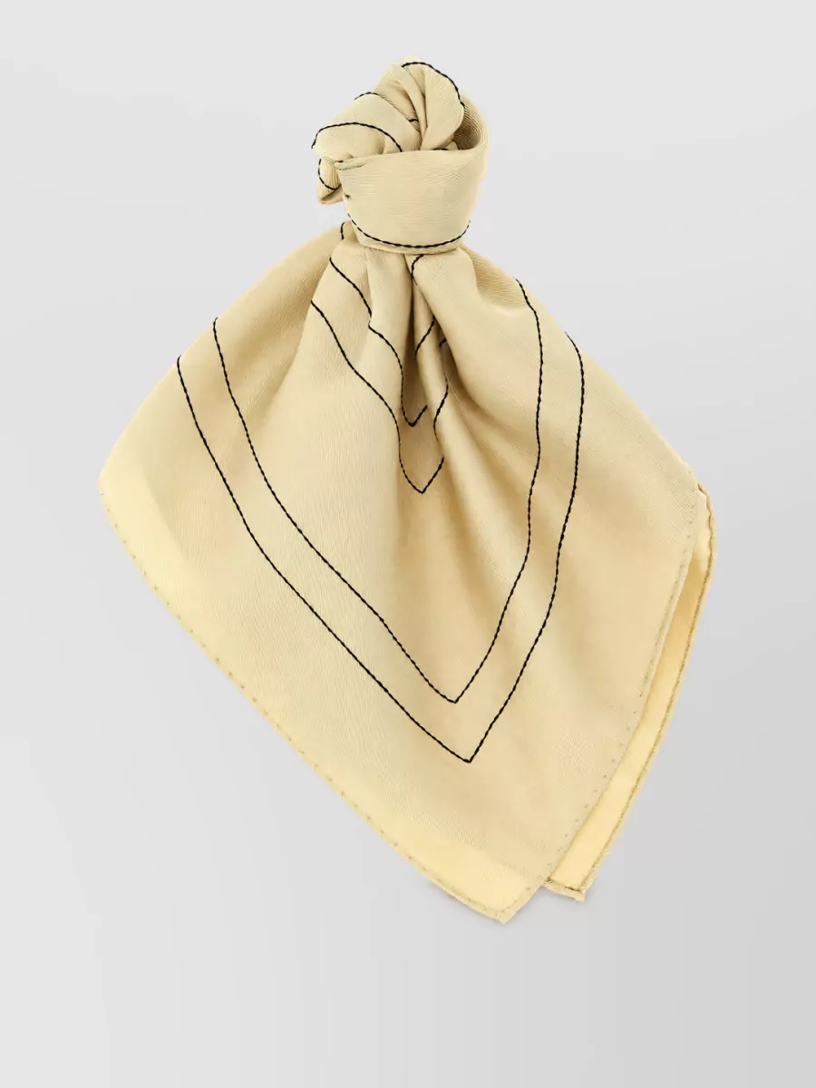 Totême silk embroidered scarf