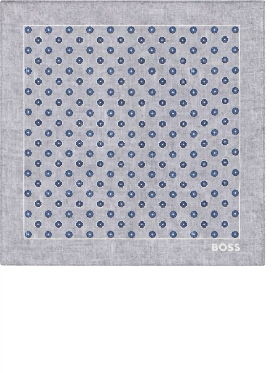 Boss silk printed pouch