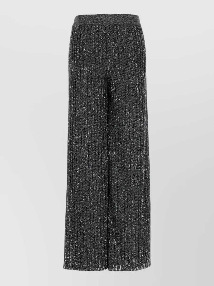 Missoni metallic knit wide-leg trousers