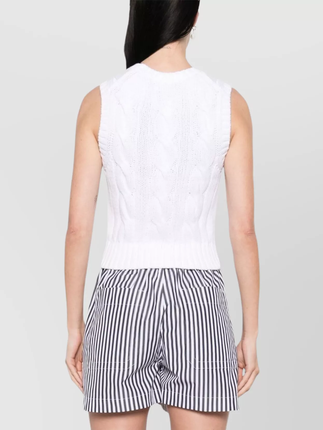 Ralph Lauren Cable Knit Sleeveless Waistcoat