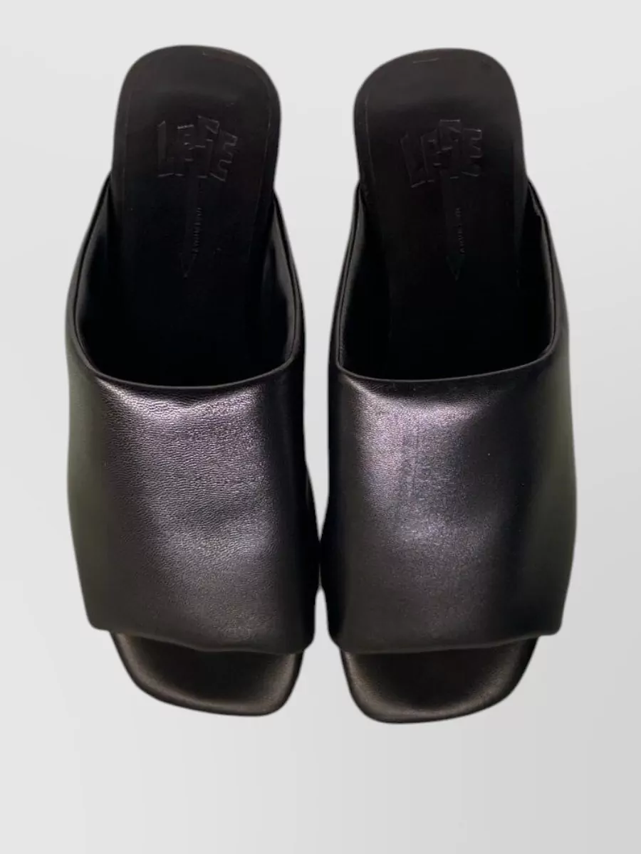 La Rose Leather Mules