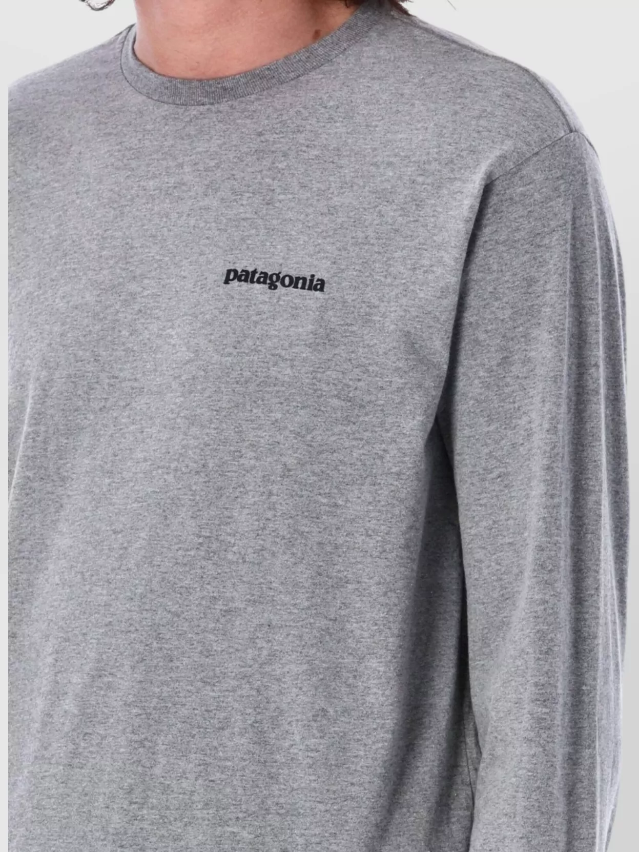 Patagonia Long Sleeve Cotton Blend Logo T-Shirt