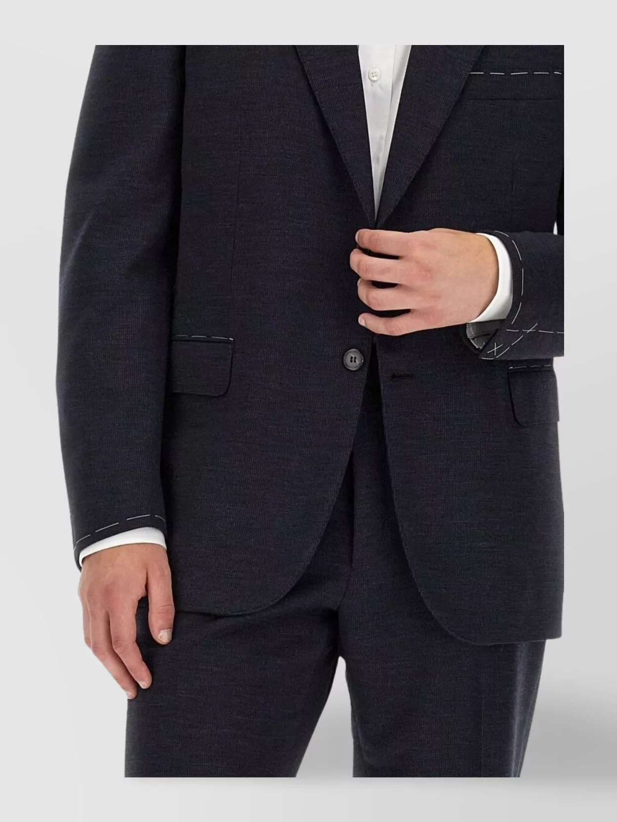 Shop Brioni Suit With Notch Lapel And Regular Fit