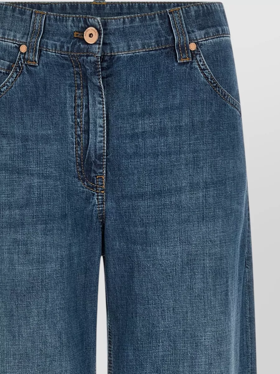Brunello Cucinelli Denim Wide-Leg Jeans