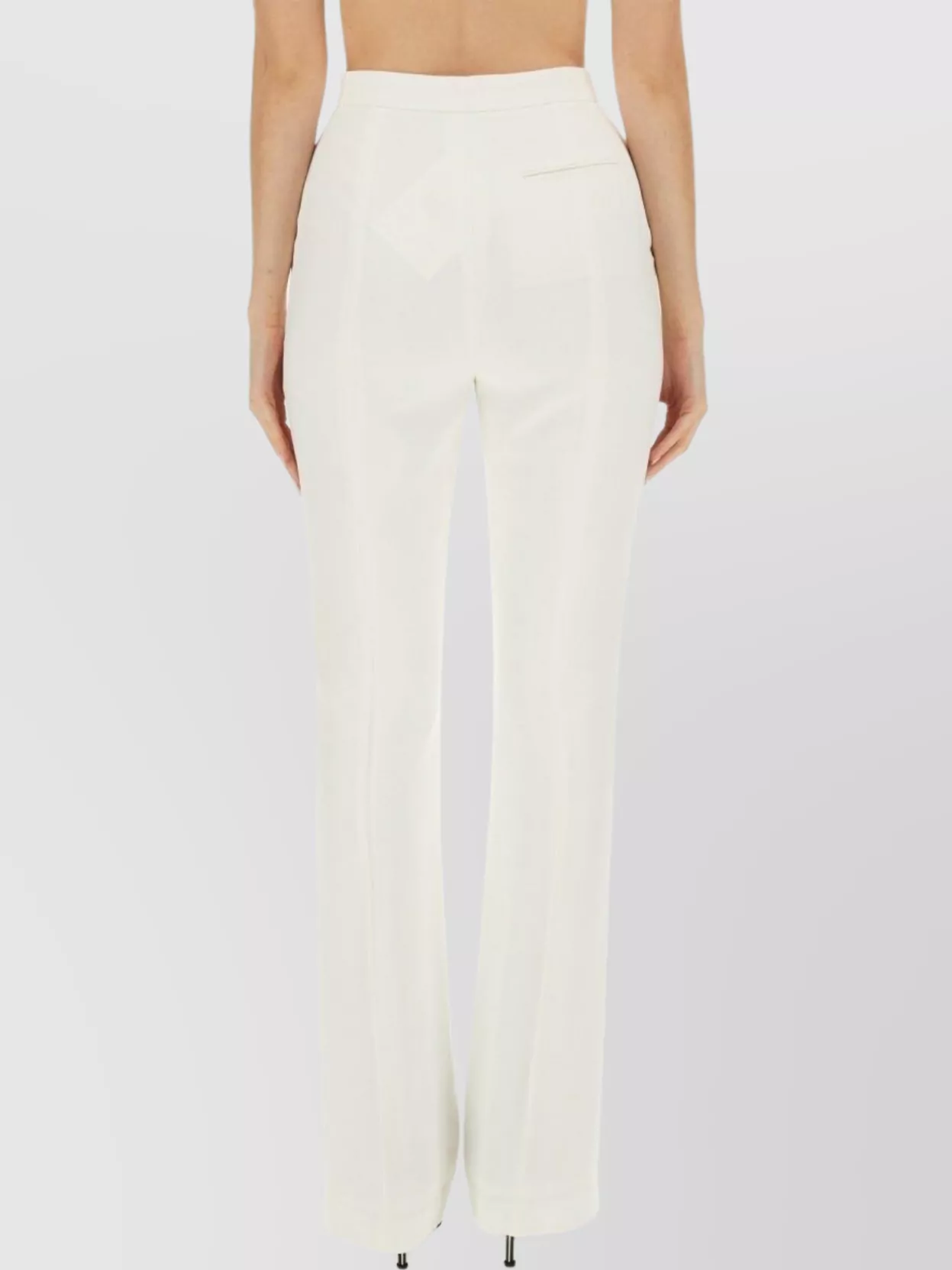 Alexander Mcqueen High-Waisted Flare Fit Trousers With Pockets