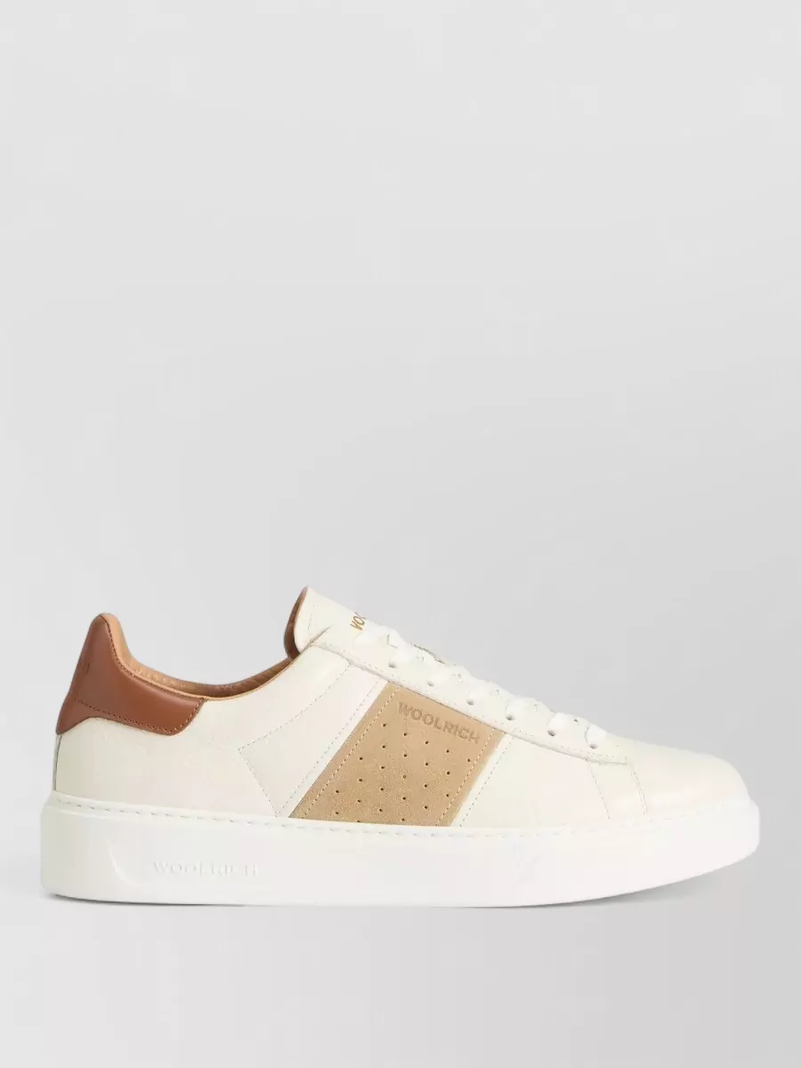 Woolrich Low Top Sneakers Contrast Heel Tab