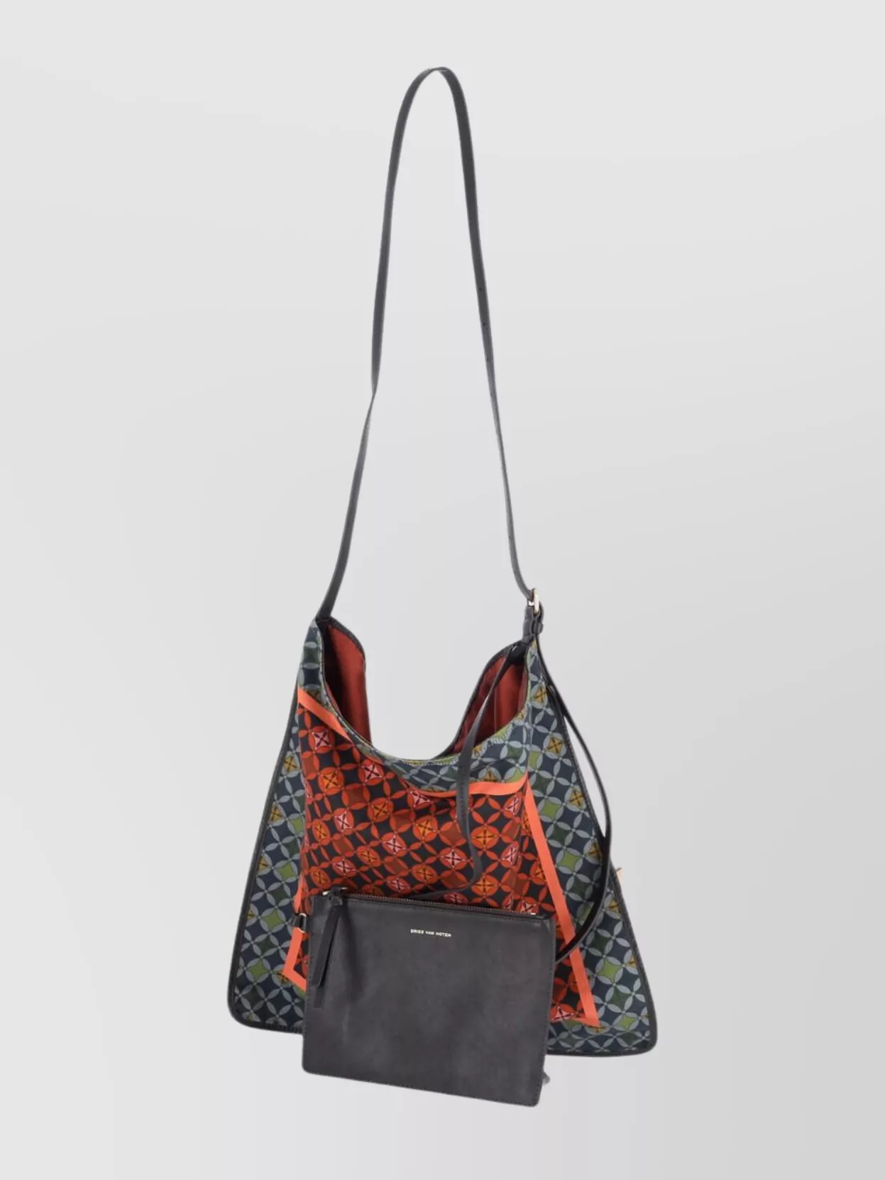 Dries Van Noten Modern Geometric Shoulder Bag With Adjustable Strap
