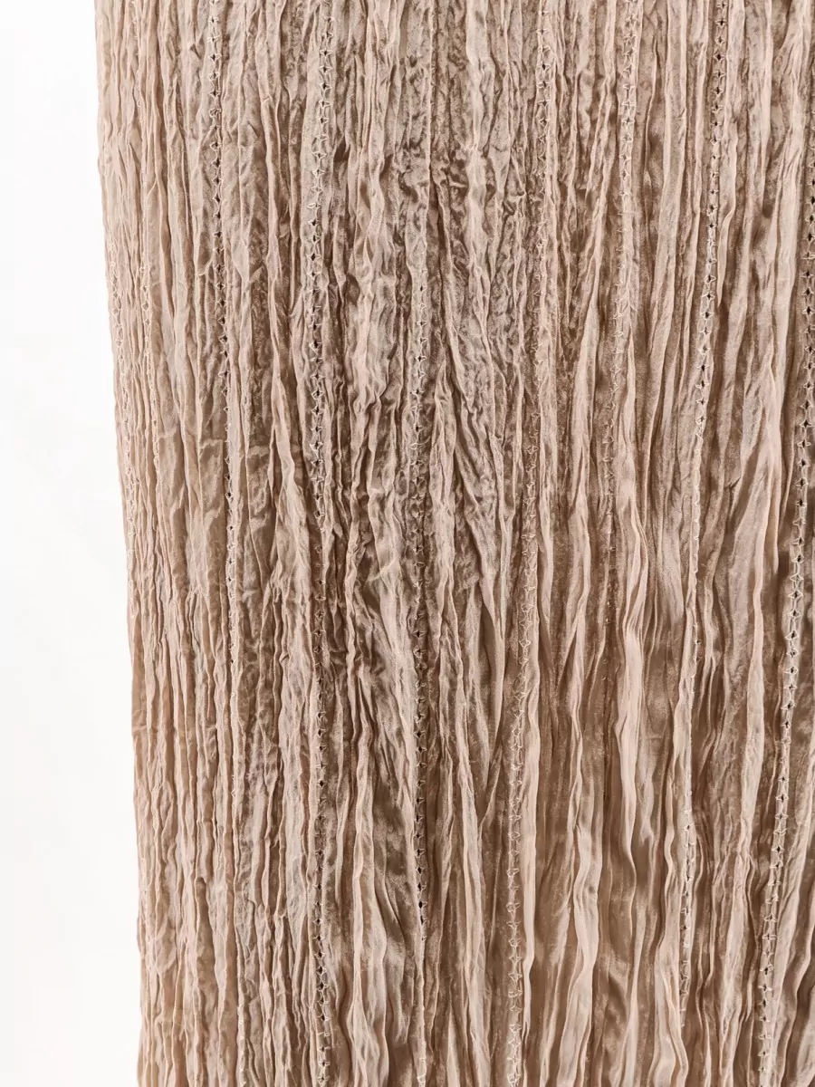 Alysi Wrinkled Pleated Skirt