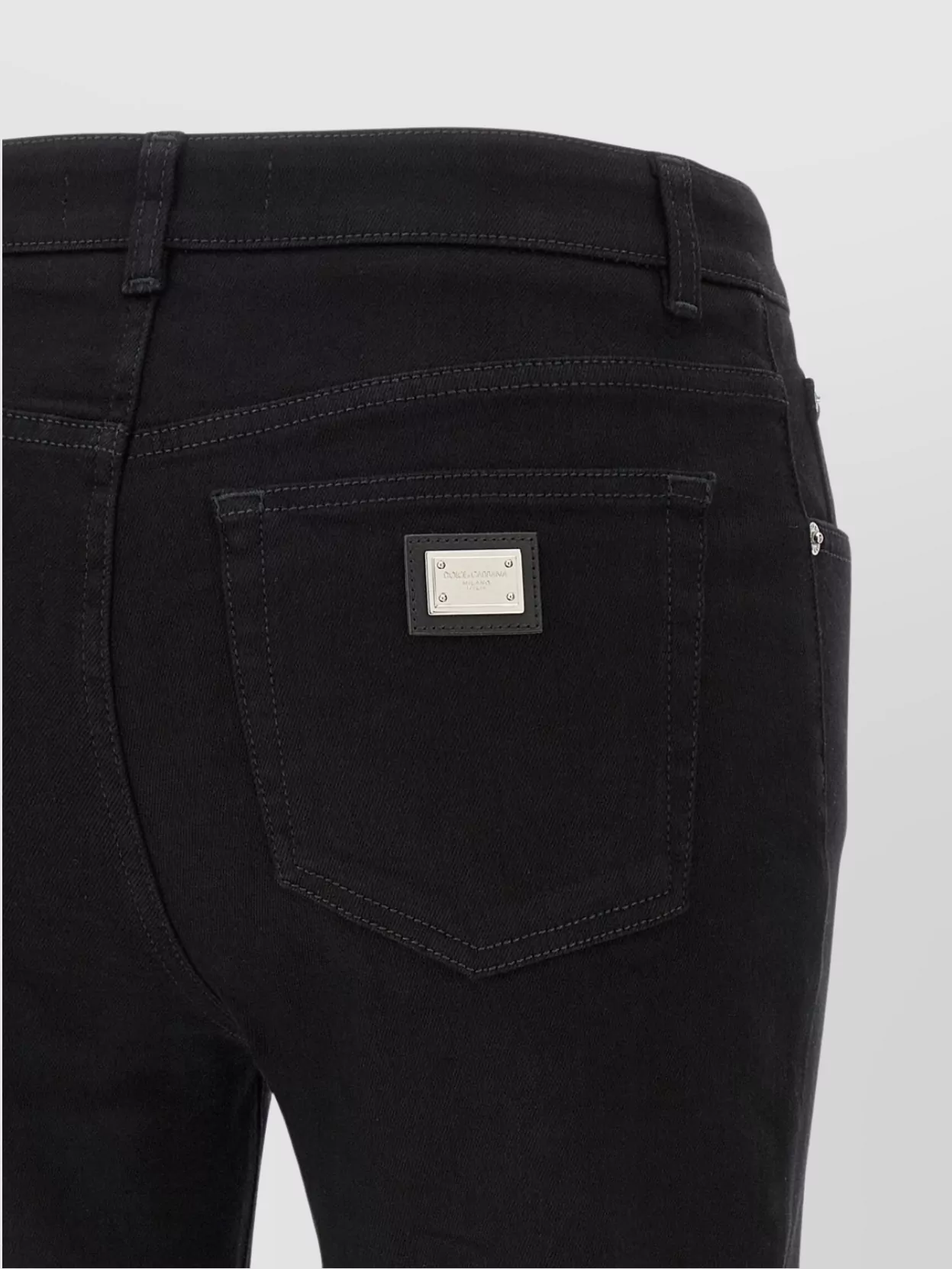 Dolce&Gabbana Fitted Pants With Back Pocket And Belt Loops