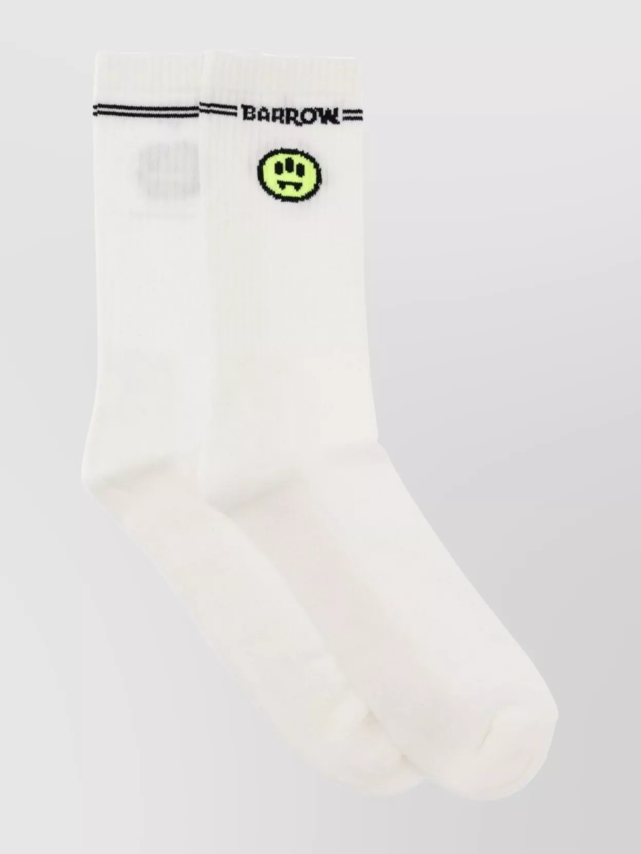Barrow Mid-calf Ribbed Smiley Face Lingerie In White