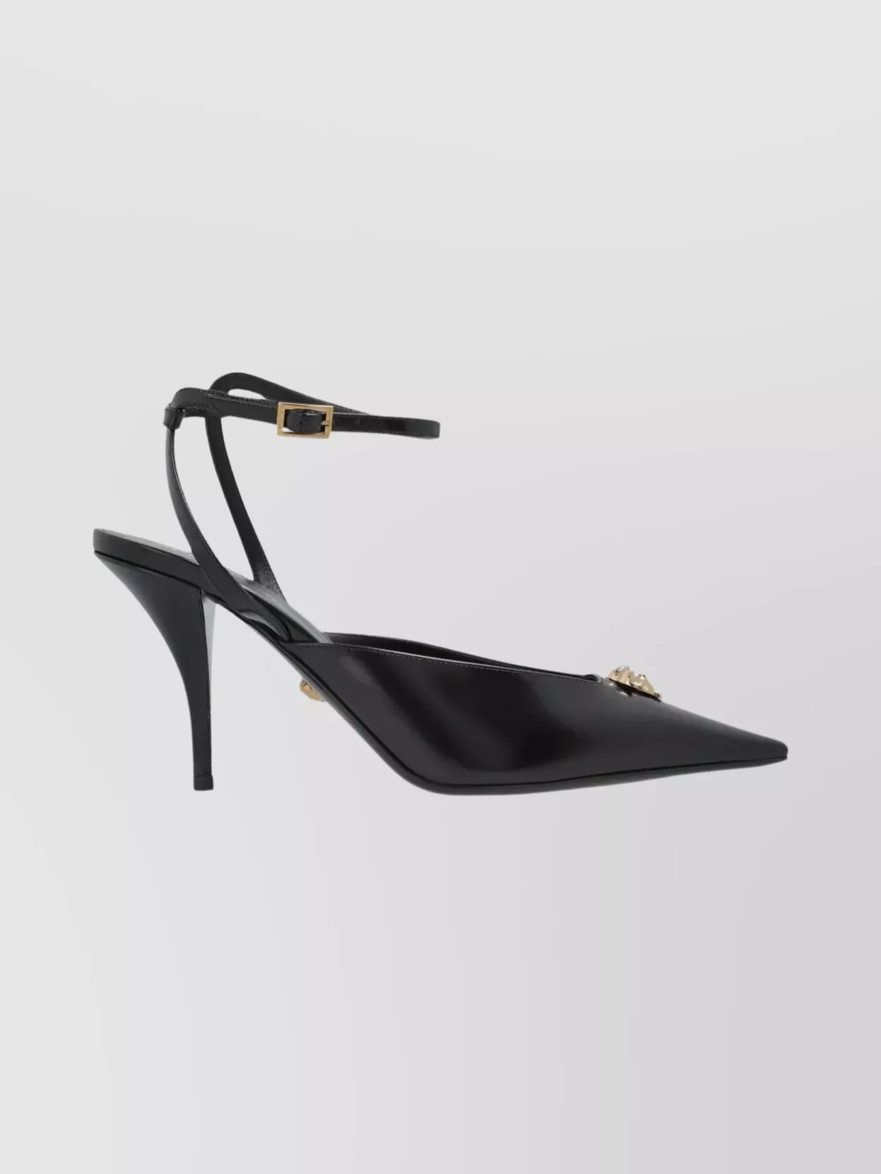 Versace Leather Pumps Featuring Medusa Detail