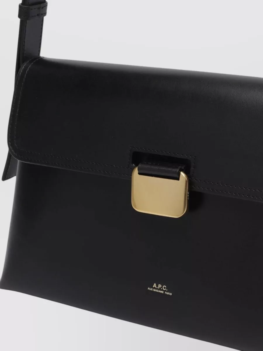 A.p.c. Sac Leather Clutch Bag