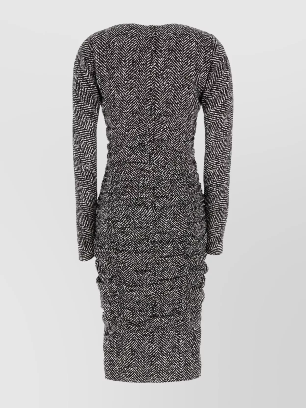 Dolce&Gabbana Long Sleeve Fitted Dress V-Neckline