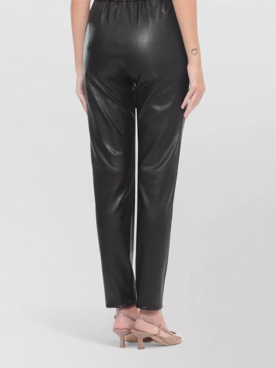 Antonelli Firenze Leather Straight-Leg Slim-Fit Trousers
