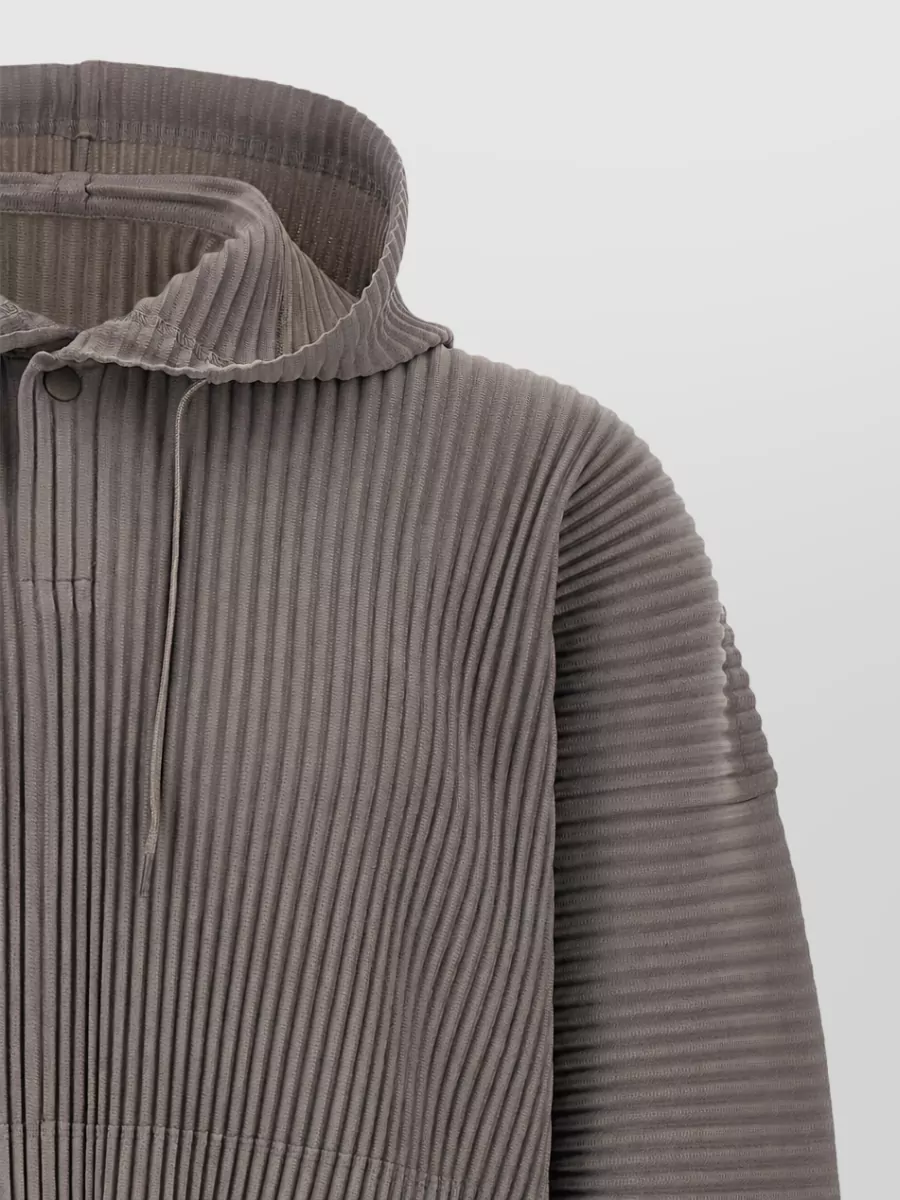 Homme Plisse Issey Miyake Polyester Hooded Jacket