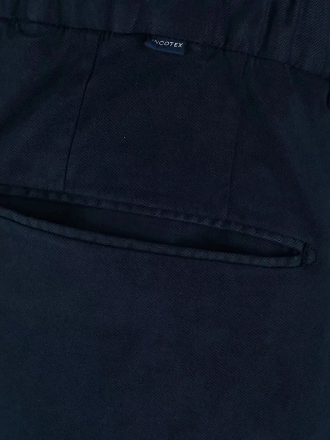 Incotex Trousers With Back Pocket And Elastic Waistband