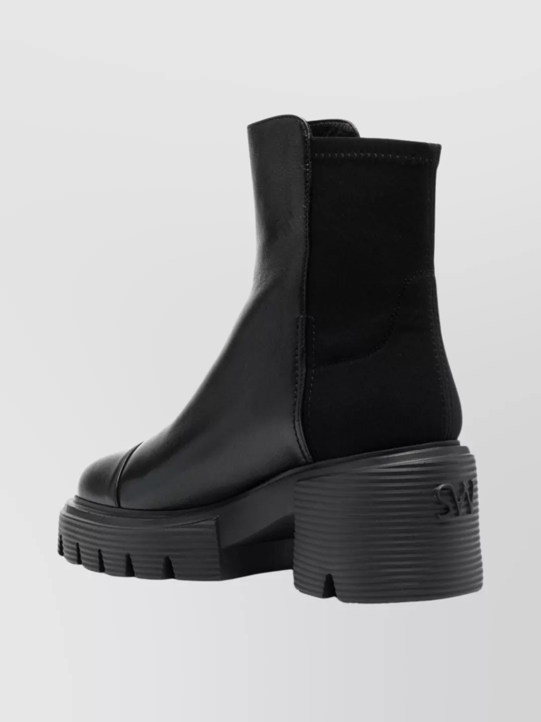 Stuart Weitzman Chunky Sole Ankle Boots With Block Heel