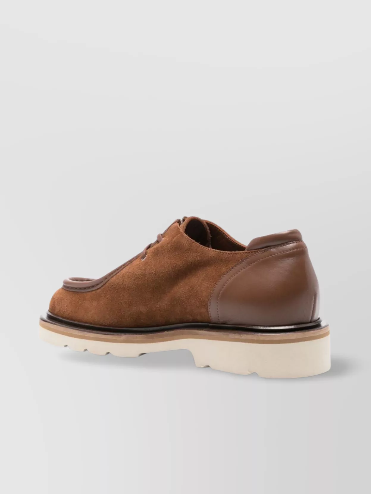Maison Kitsuné Suede Leather Lace-Up Shoes