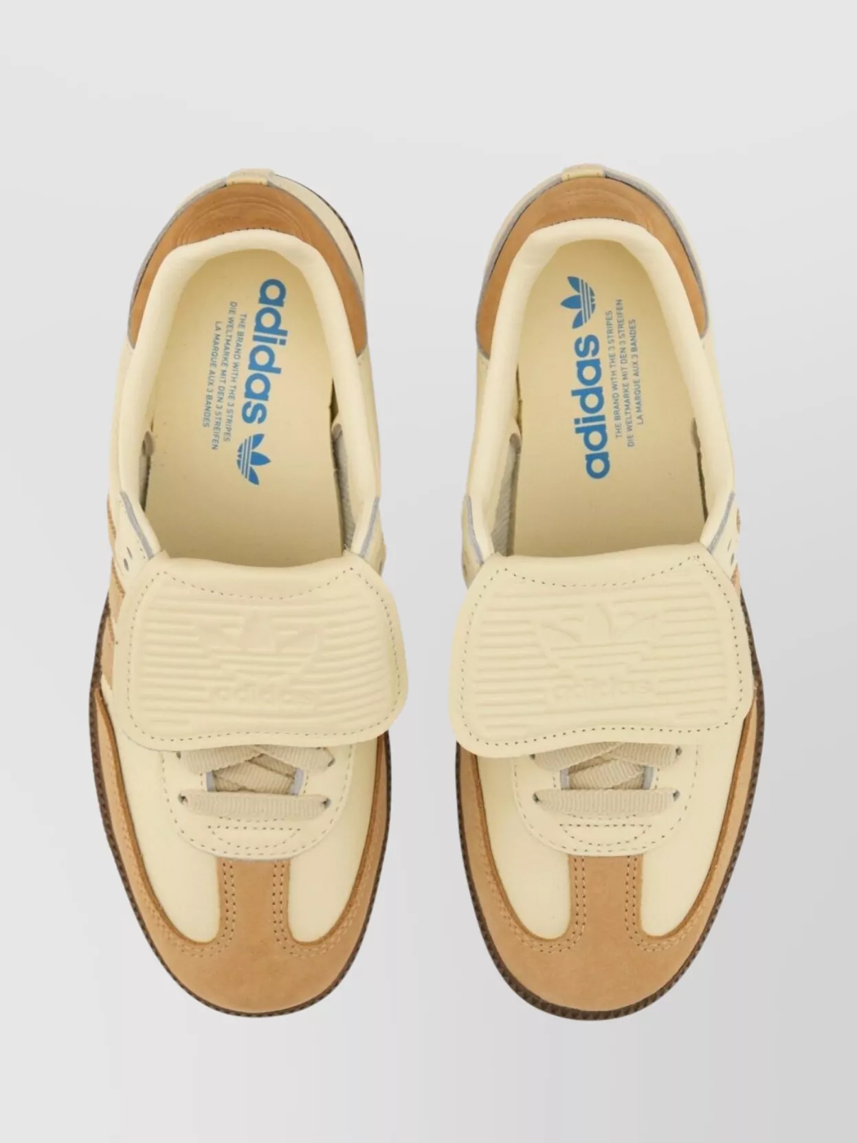Adidas Originals Rubber Sole Sneakers With Contrast Panels