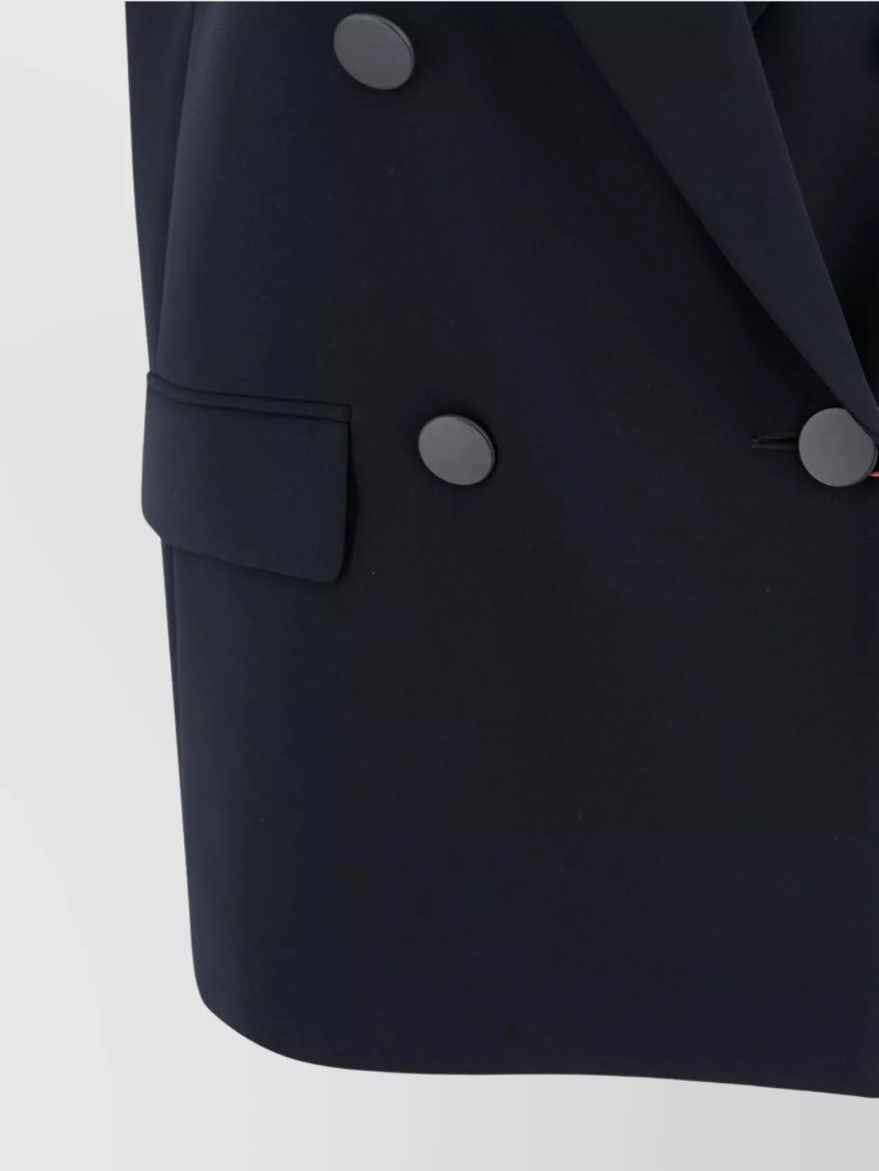 S Max Mara Sleeveless Double-Breasted Blazer Notched Lapel