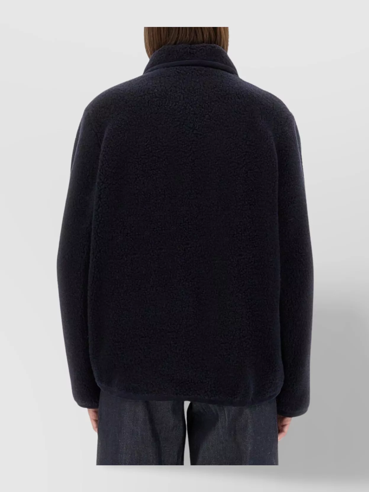 A.p.c. Textured Fabric Coat Featuring Patch Pockets