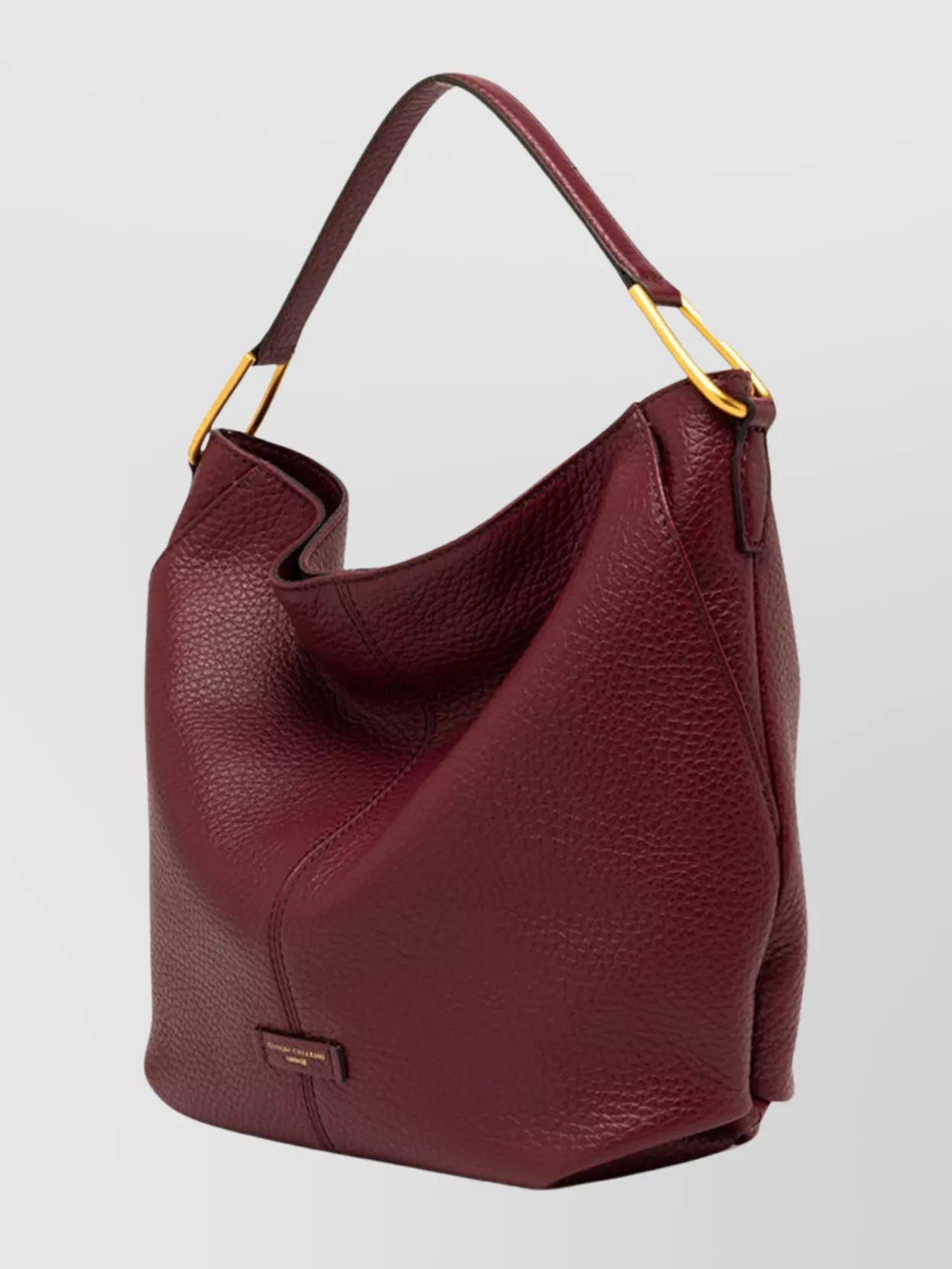 Gianni Chiarini Natasha Textured Leather Shoulder Bag In Red
