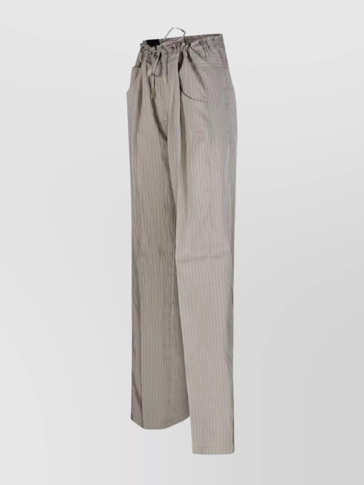 Shop Darkpark Iris Stripe Modal Paper Bag Pant