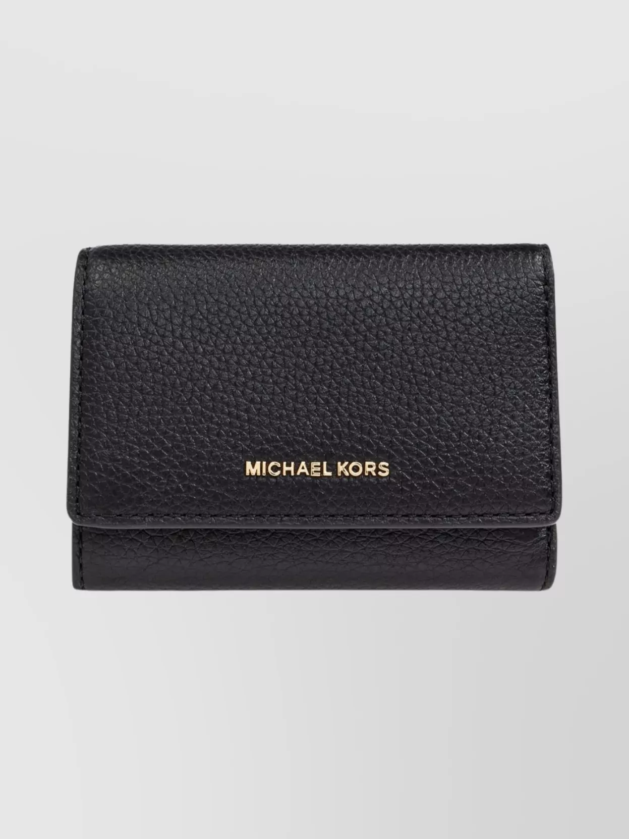 Michael Kors Textured Leather Wallet And Cardholder In Black